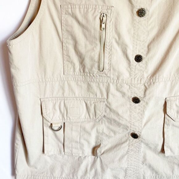 🟢Cherokee Brand Traveler Gear Tan Vest Size L - Picture 4 of 8